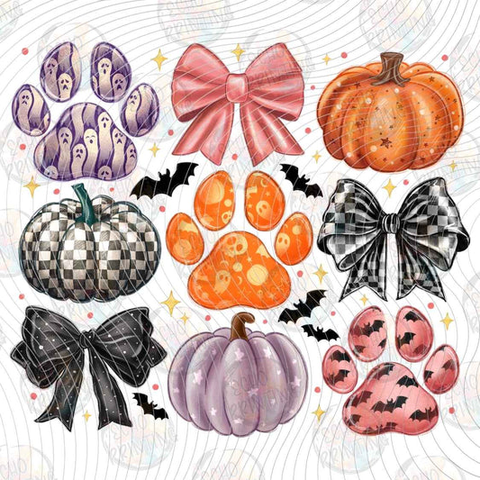 HLW 1655 - HALLOWEEN BOWS PUMPKIN PATTERN