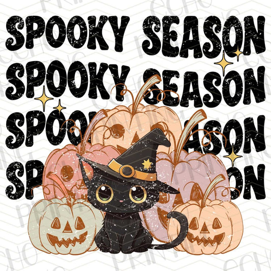 HLW 167 - BLACK CAT WITCH WITH “SPOOKY SEASON” REPEAT