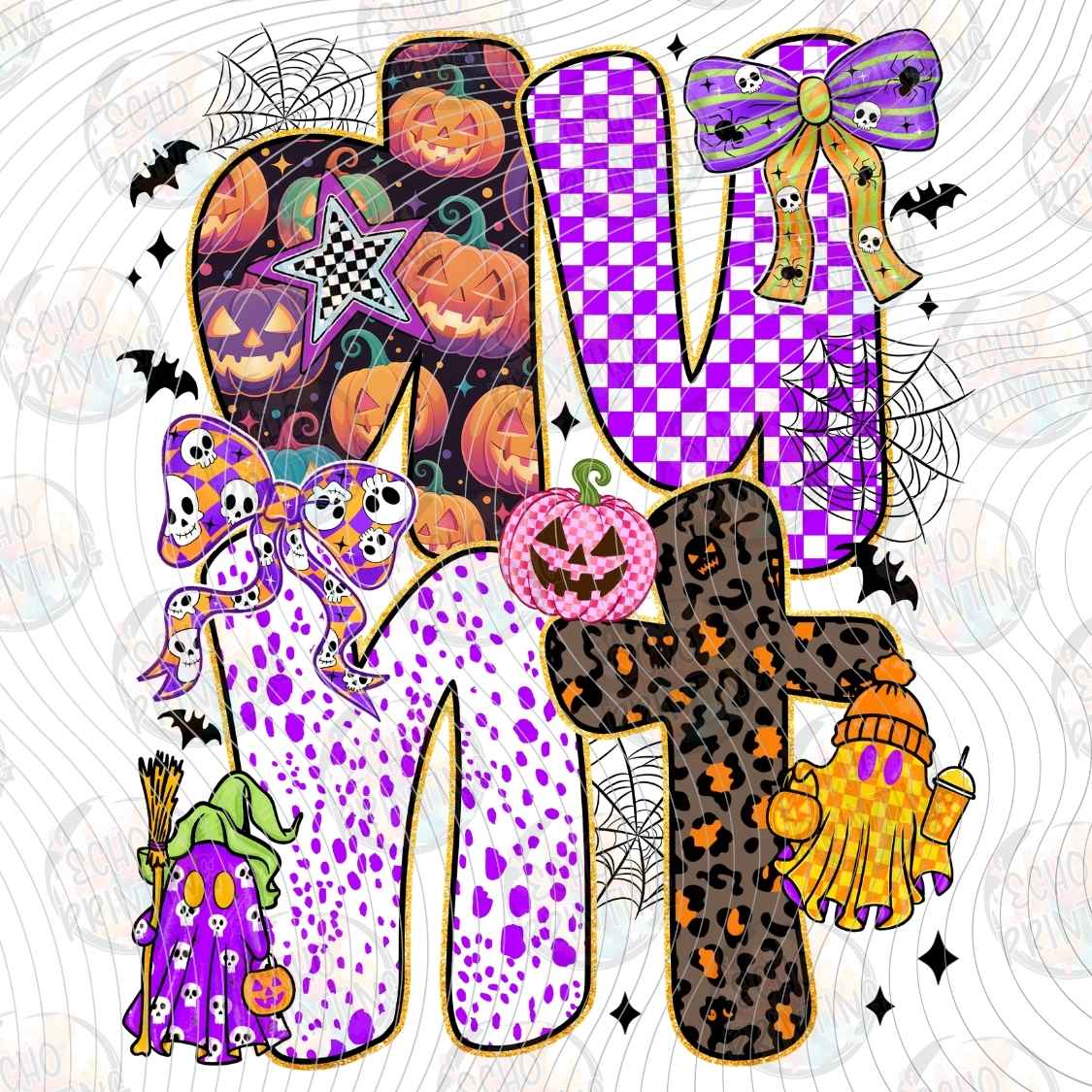 HLW 1698 - SPOOKY MOM HALLOWEEN COLLAGE