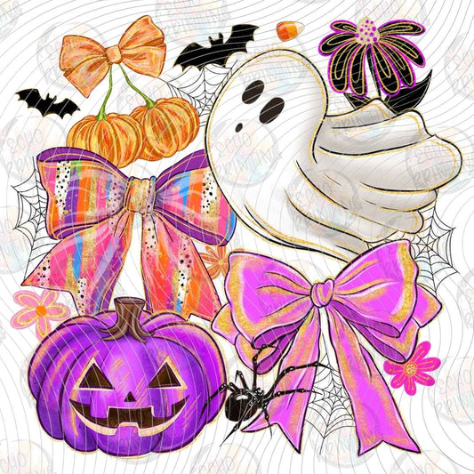 HLW 1701 - GHOST PUMPKIN BOWS