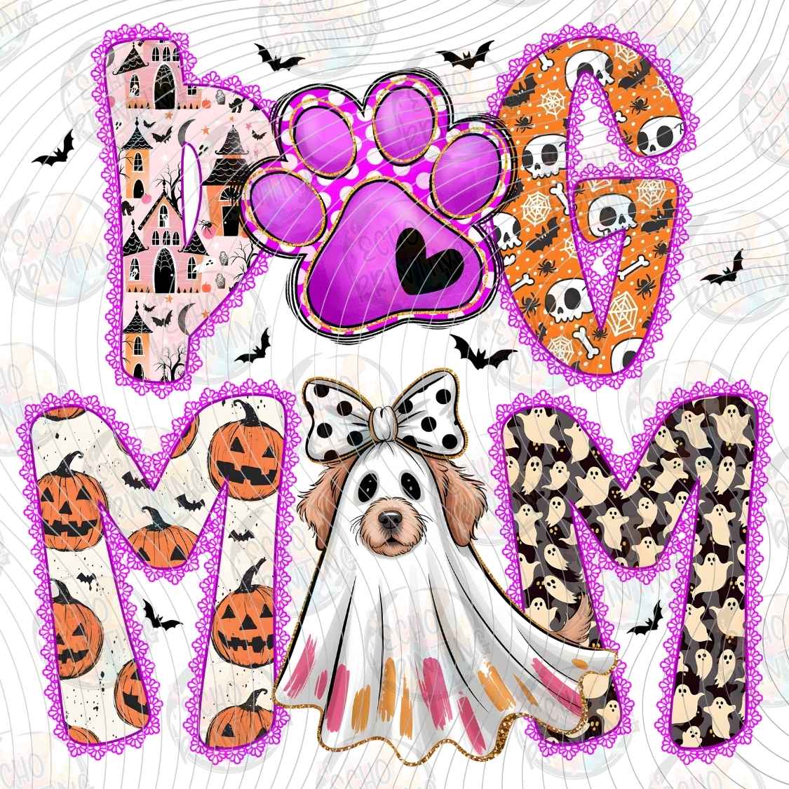 HLW 1711 - HALLOWEEN MOM PATCHWORK