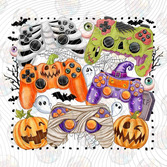 HLW 1713 - HALLOWEEN GAMING CONTROLLER COLLAGE