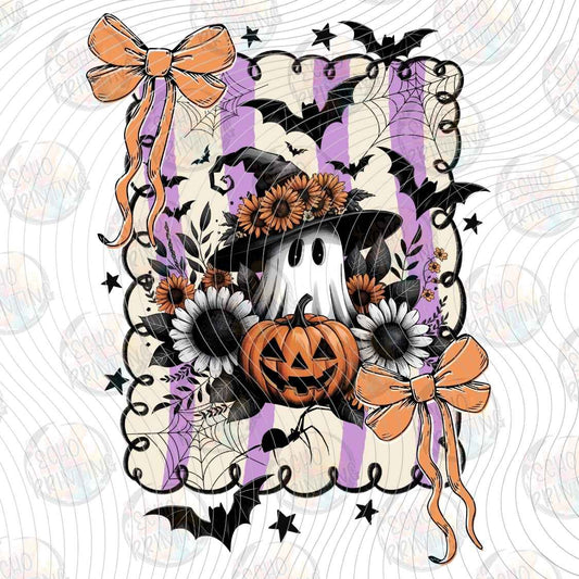 HLW 1715 - HALLOWEEN FLORAL PUMPKIN