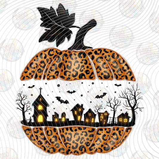 HLW 1747 - LEOPARD PUMPKIN HALLOWEEN
