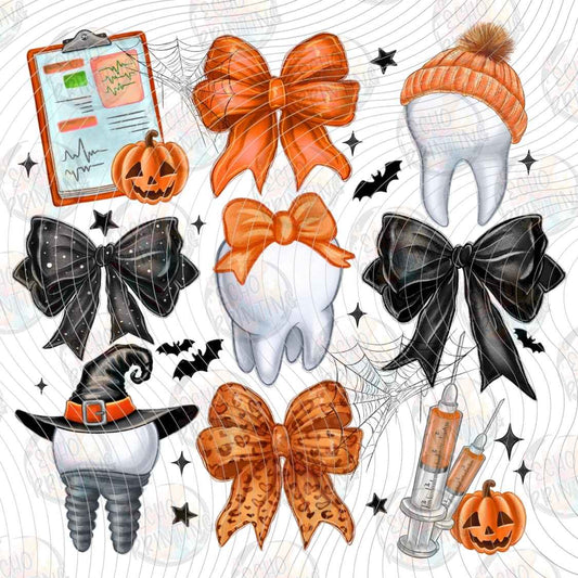 HLW 1750 - HALLOWEEN BOWS COLLAGE