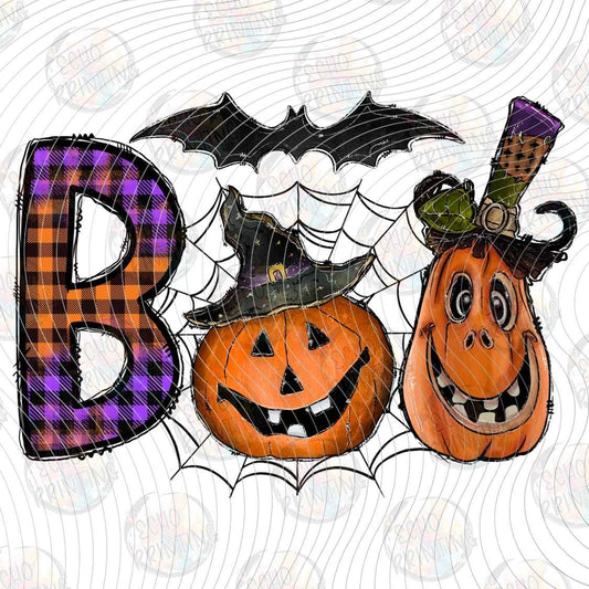 HLW 1751 - BOO PATCHWORK HALLOWEEN