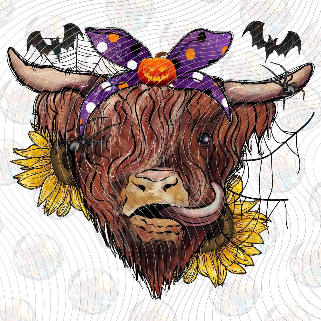 HLW 1758 - HIGHLAND COW HALLOWEEN