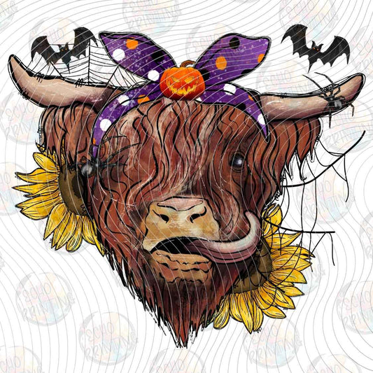 HLW 1758 - HIGHLAND COW HALLOWEEN