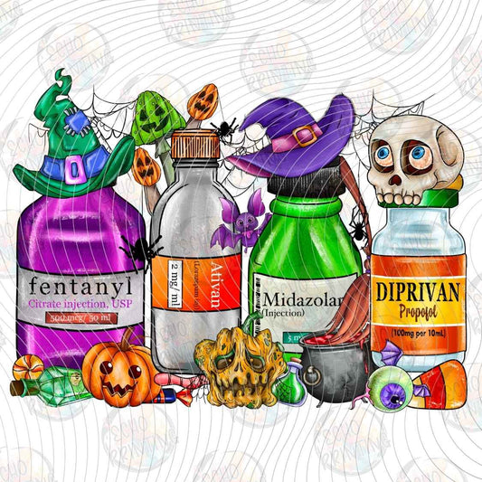 HLW 1765 - HALLOWEEN MEDICAL COLLAGE