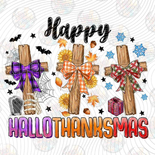 HLW 1791 - HAPPY HALLOTHANKSMAS BOWS