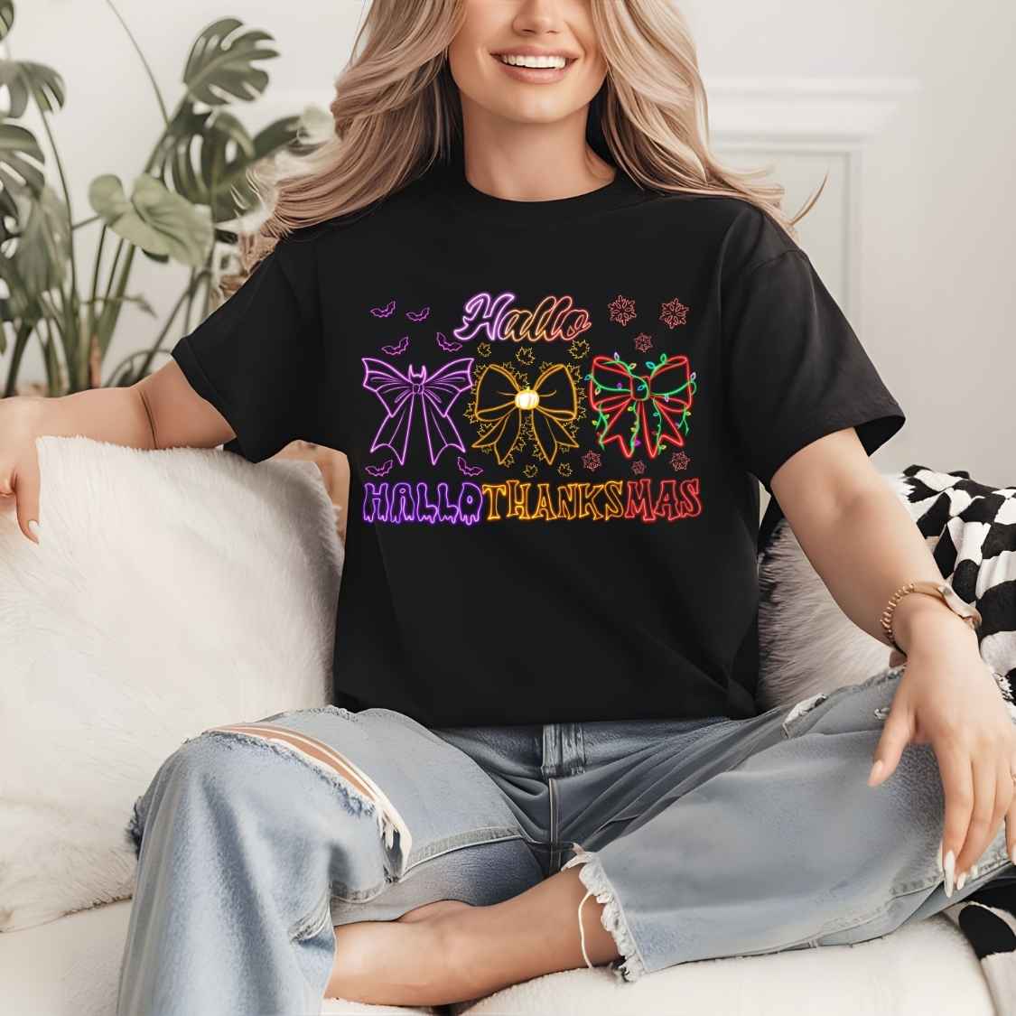 HLW 1800 - HALLOTHANKSMAS RETRO LETTERING