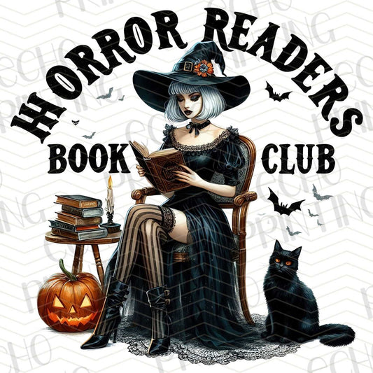HLW 191 - “HORROR READERS BOOK CLUB” WITCH WITH BOOKS AND CAT