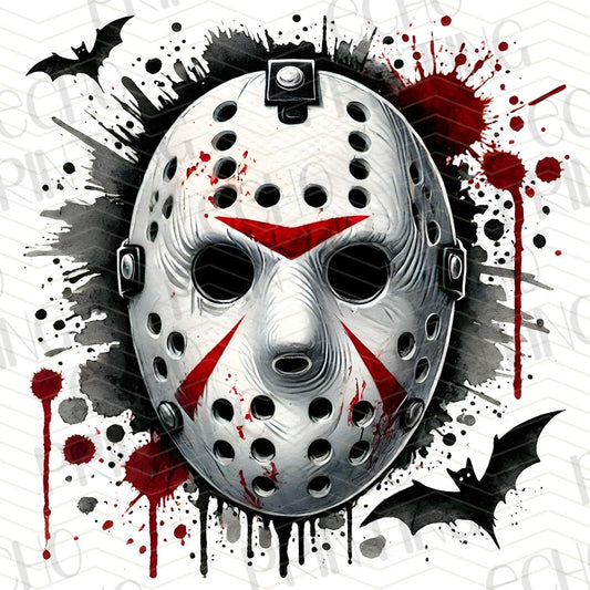 HLW 192 - JASON MASK SPLATTERED BLOODY STYLE