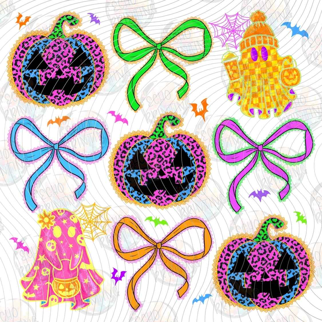 HLW 1930 - HALLOWEEN BOWS COLLAGE