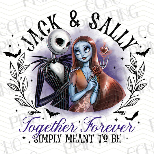 HLW 199 - JACK & SALLY “TOGETHER FOREVER SIMPLY MEANT TO BE”