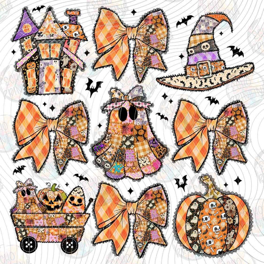 HLW 2053 - HALLOWEEN BOWS PATCHWORK
