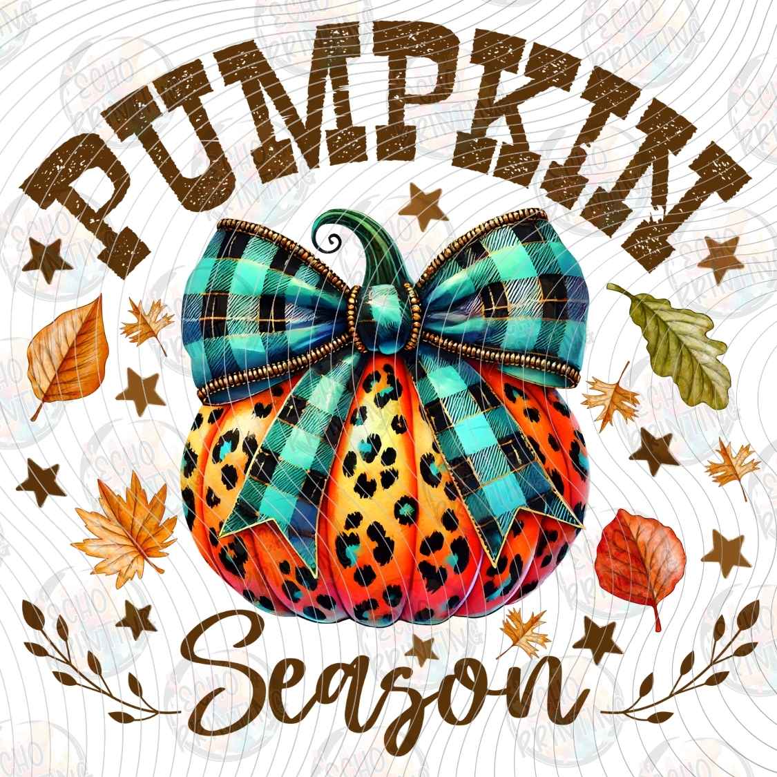 HLW 2076 - PUMPKIN SEASON PLAID BOW