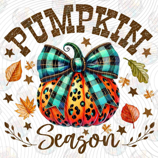 HLW 2076 - PUMPKIN SEASON PLAID BOW