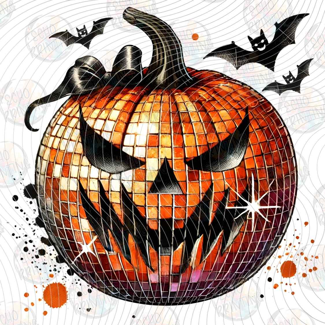 HLW 2079 - GLITTER JACK O LANTERN