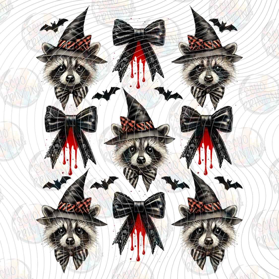 HLW 2083 - HALLOWEEN CAT BOWS