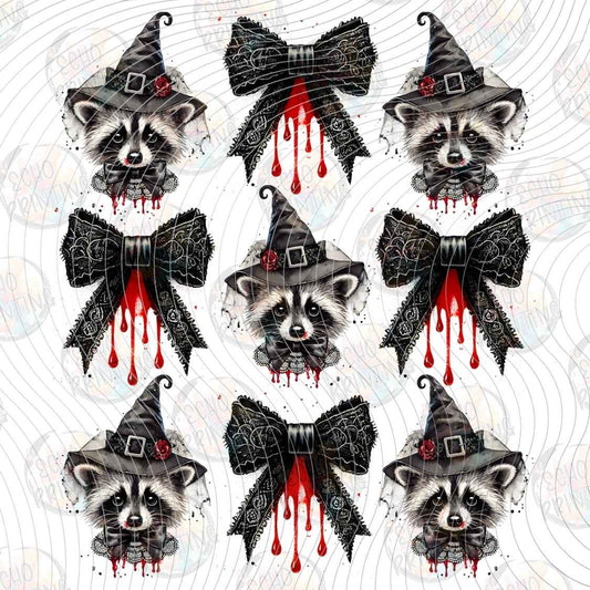 HLW 2084 - HALLOWEEN CAT BOWS