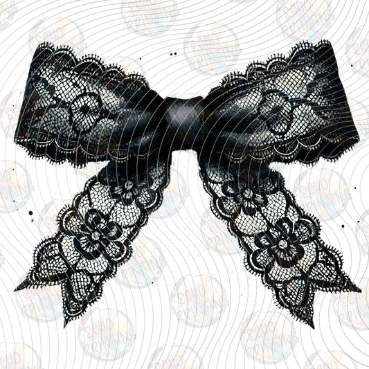 HLW 2091 - BLACK LACE HALLOWEEN BOW