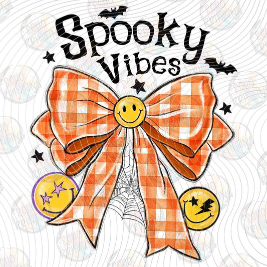 HLW 2167 - SPOOKY VIBES ORANGE BOW