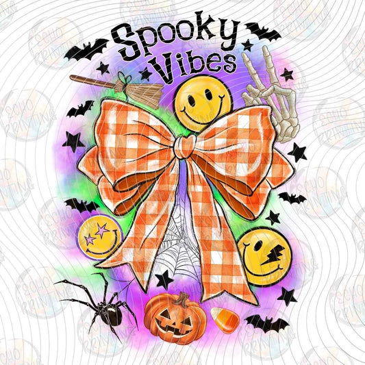 HLW 2169 - SPOOKY VIBES HALLOWEEN BOW