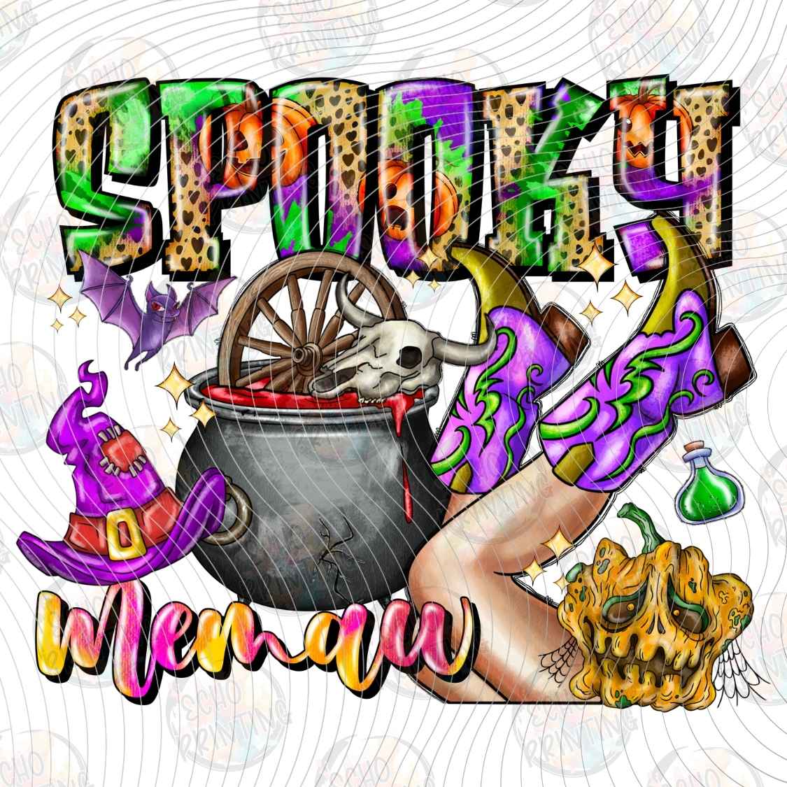 HLW 2194 - SPOOKY MEMAW HALLOWEEN