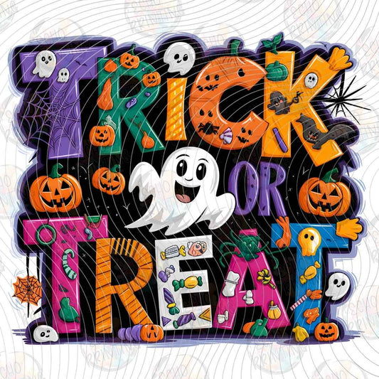 HLW 2283 - TRICK OR TREAT LETTERING