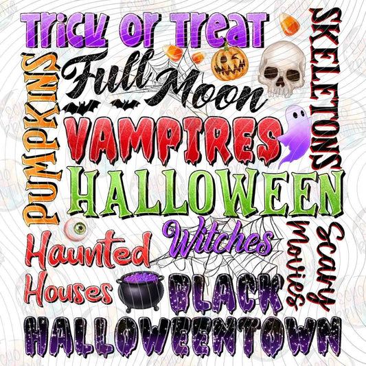 HLW 2306 - HALLOWEEN WORD COLLAGE