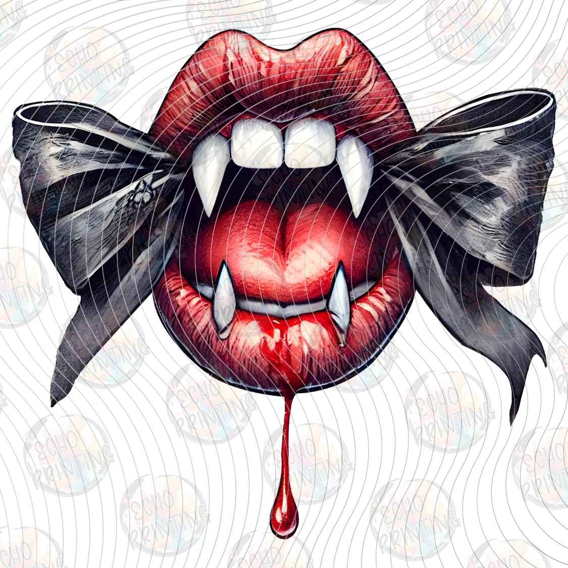 HLW 2327 - VAMPIRE LIPS BOW