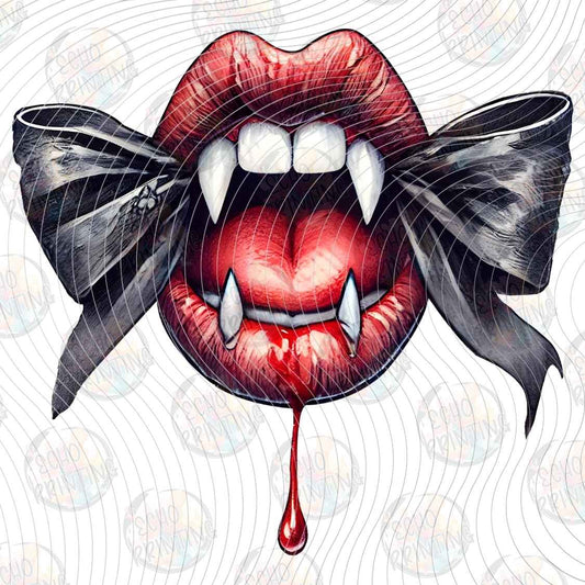 HLW 2327 - VAMPIRE LIPS BOW