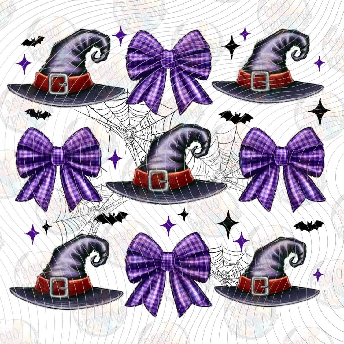 HLW 2342 - HALLOWEEN WITCH HAT BOWS
