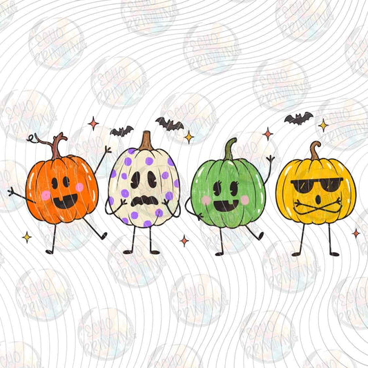 HLW 2360 - PASTEL PUMPKIN FACES