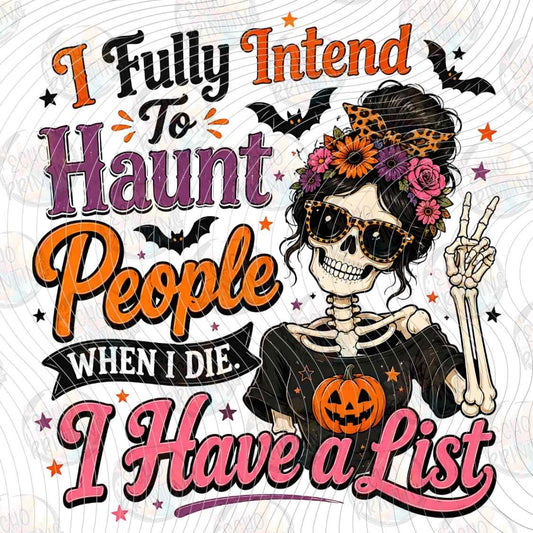 HLW 2363 - I FULLY INTEND TO HAUNT