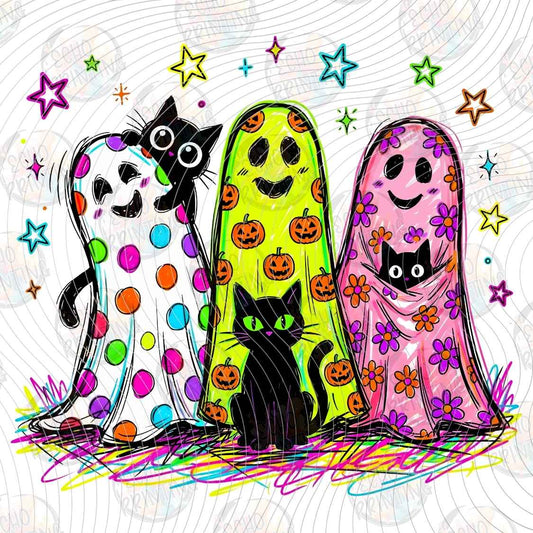 HLW 2370 - PASTEL GHOST FRIENDS