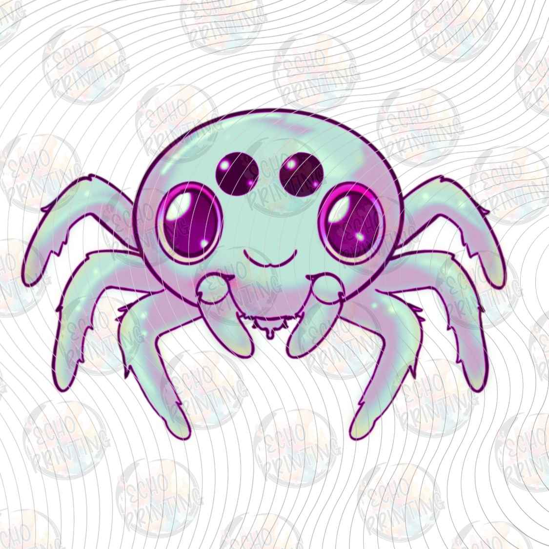 HLW 2473 - PURPLE HALLOWEEN SPIDER