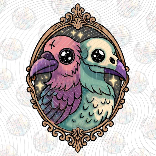 HLW 2475 - SPOOKY BIRD PORTRAIT