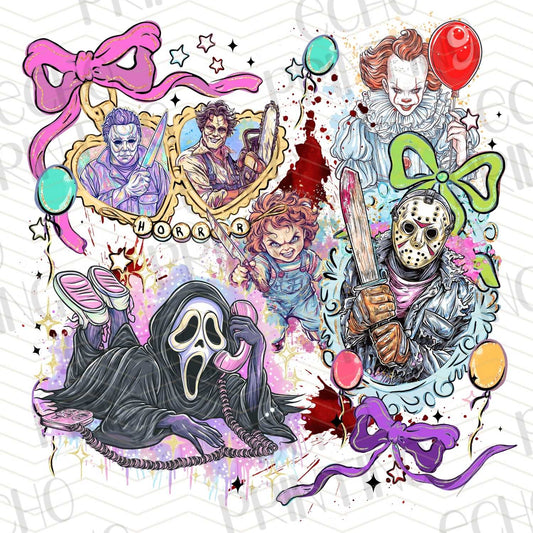 HLW 249 - HORROR CHARACTERS COLLAGE