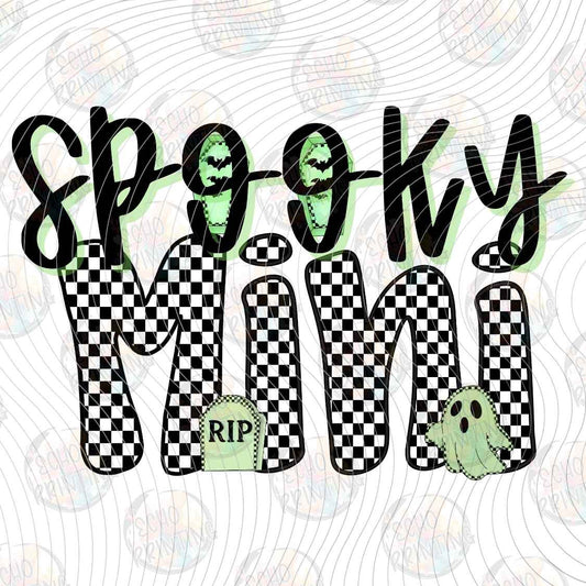 HLW 2493 - SPOOKY MAMA CHECKERBOARD
