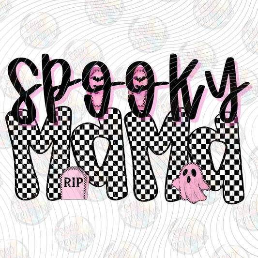 HLW 2494 - SPOOKY MAMA CHECKERBOARD