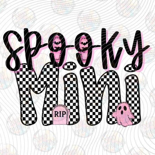 HLW 2495 - SPOOKY MAMA CHECKERBOARD