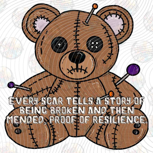 HLW 2500 - BROKEN AND MENDED TEDDY
