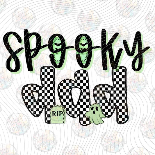 HLW 2533 - SPOOKY MOM CHECKERBOARD