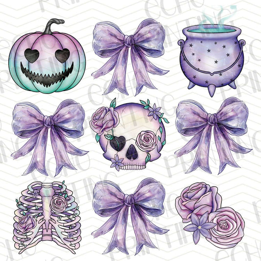 HLW 276 – PURPLE HALLOWEEN ICON SET