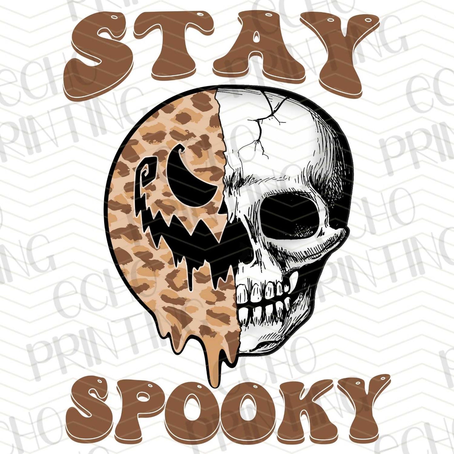 HLW 30 - STAY SPOOKY LEOPARD SKULL