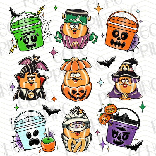 HLW 375 – HALLOWEEN BUCKET CHARACTERS