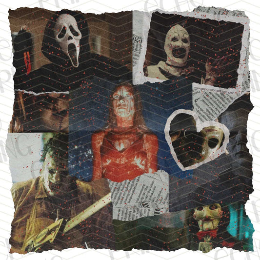 HLW 376 – HORROR MOVIE COLLAGE