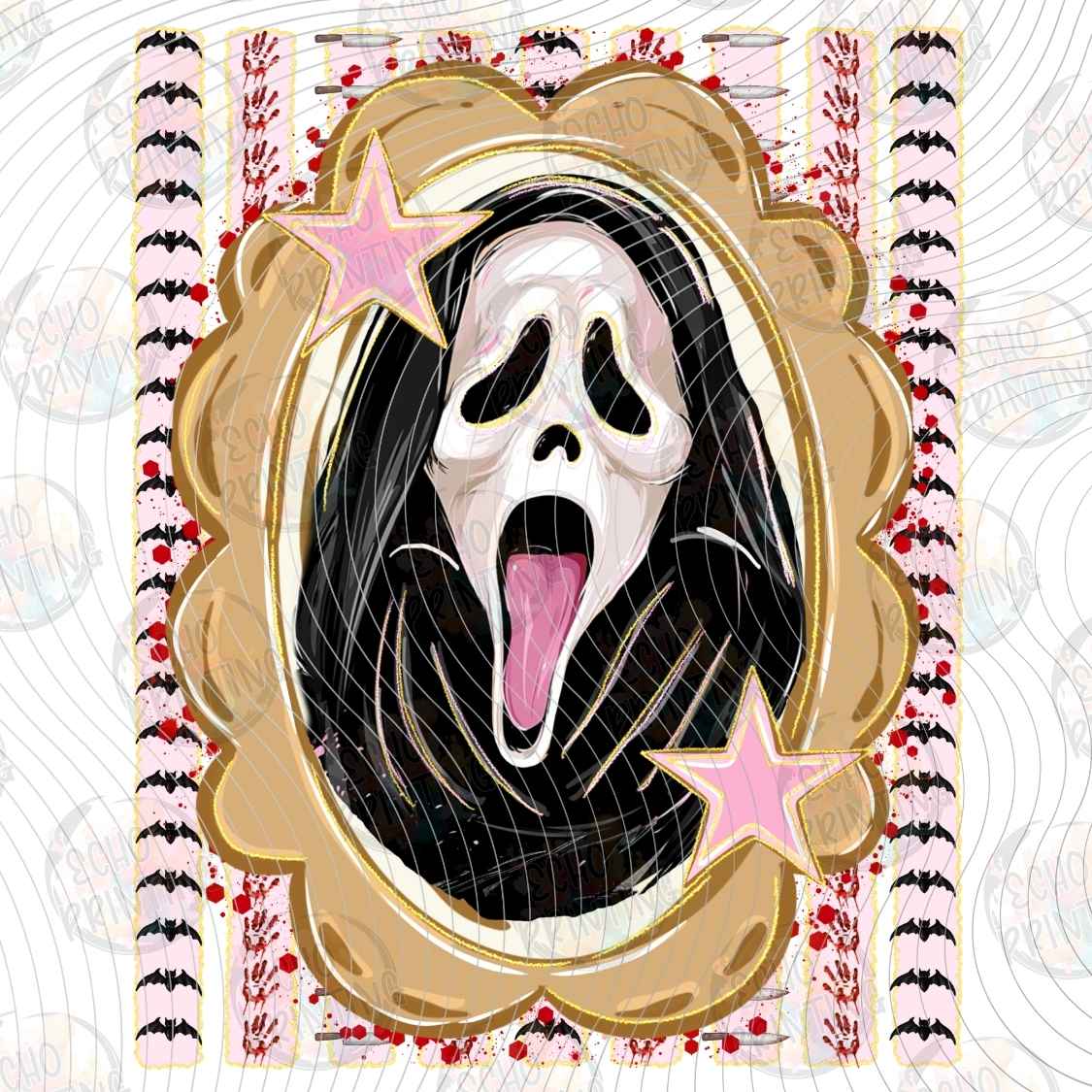 HLW 3779 - SCREAMING GHOST PORTRAIT